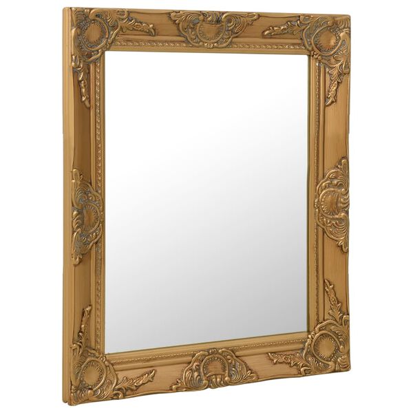 vidaXL Wall Mirror Baroque Style 50x60 cm Gold