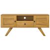 vidaXL TV Cabinet 110x30x50 cm Solid Wood Teak