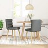 vidaXL Dining Chairs 2 pcs Dark Grey Fabric