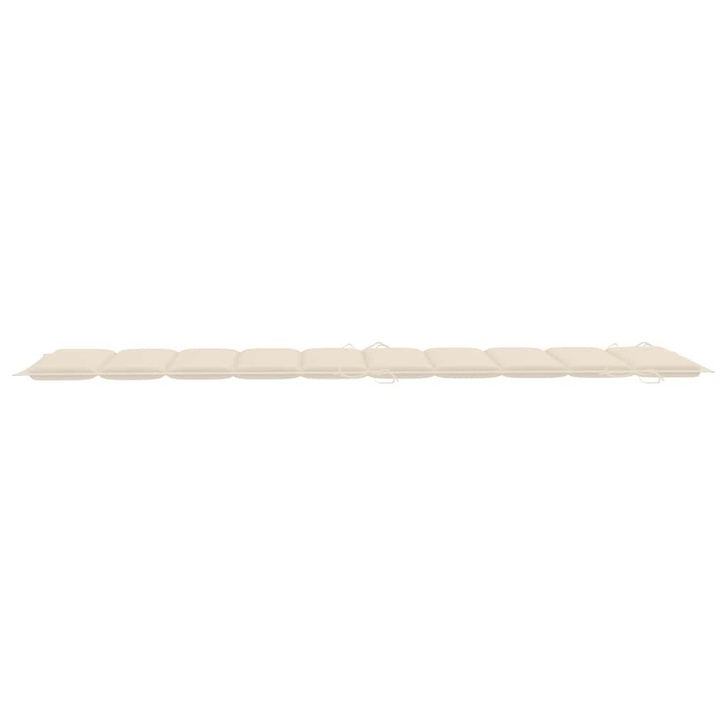 vidaXL Garden Sun Lounger with Cushion Solid Wood Acacia