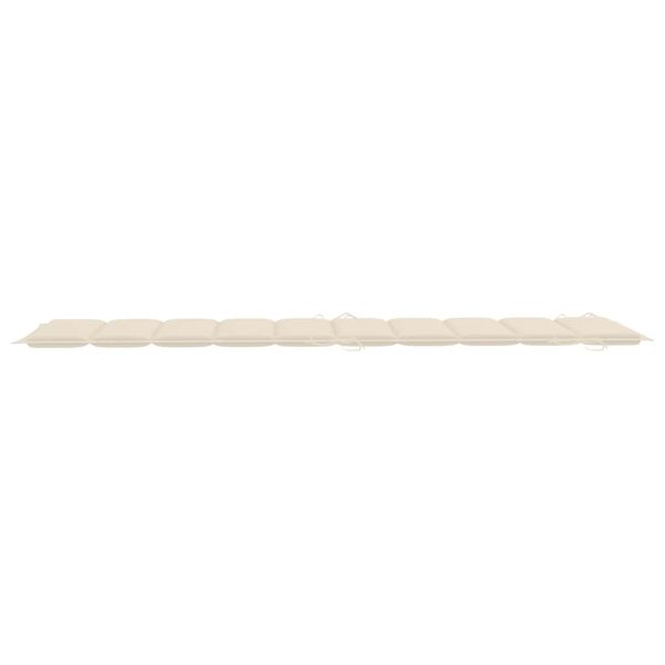 vidaXL Garden Sun Lounger with Cushion Solid Wood Acacia