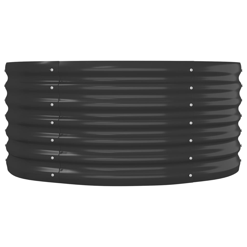vidaXL Garden Raised Bed Powder-coated Steel 152x80x36 cm Anthracite