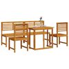vidaXL Garden Bistro Set 5 pcs Brown Solid Acacia Wood