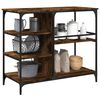 vidaXL Kitchen Trolley Smoked Oak 100x45x89.5 cm Engineered Wood