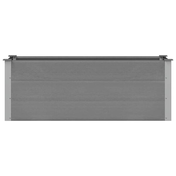 vidaXL Garden Raised Bed WPC 150x50x54 cm Grey