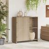 vidaXL Storage Cabinet with Storage Beige 100 x 36 x 102 cm Rattan