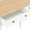 vidaXL Writing Desk White 109.5x45x77.5 cm Wood