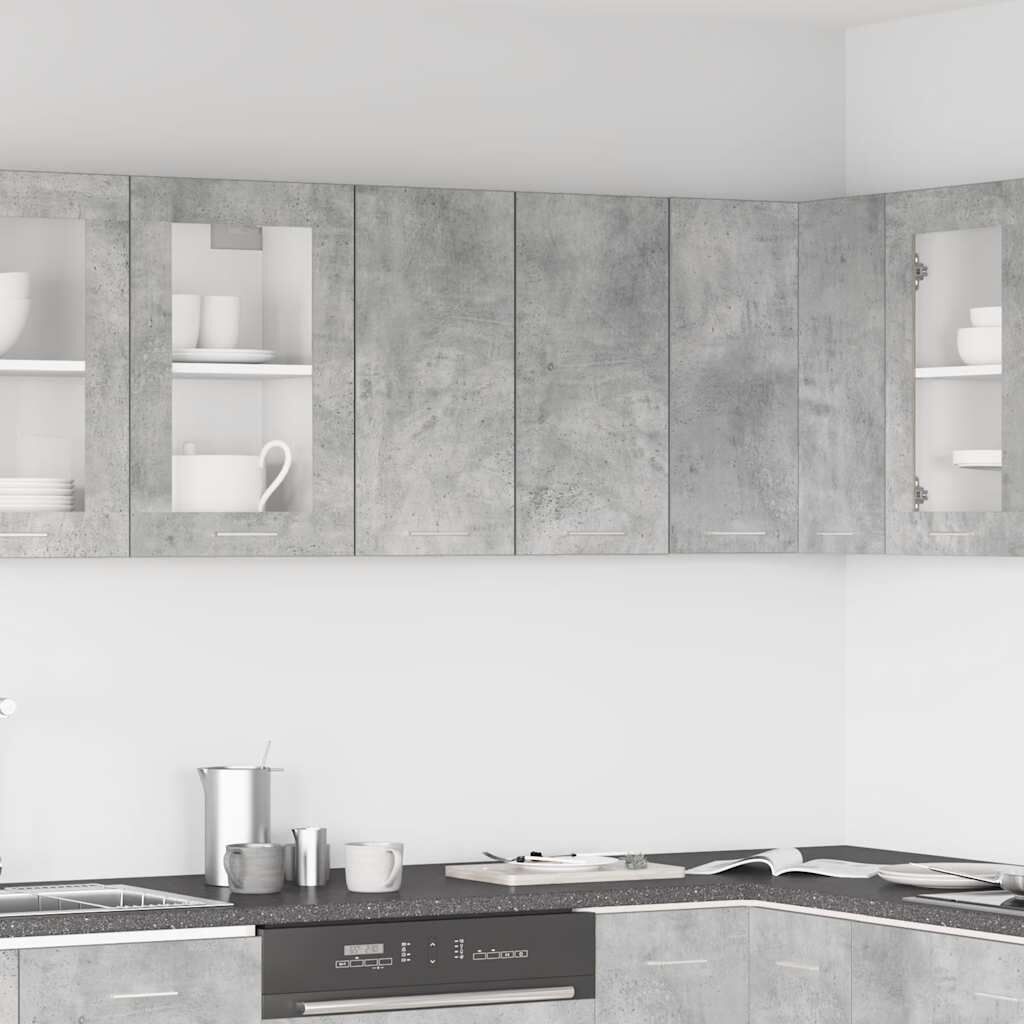 vidaXL Hanging Cabinet Concrete Grey 60x31x60 cm Engineered Wood