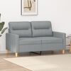 vidaXL 2-Seater Sofa Light Grey 120 cm Fabric