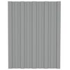 vidaXL Roof Panels 12 pcs Galvanised Steel Grey 60x45 cm