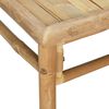 vidaXL 4 Piece Garden Lounge Set with Light Grey Cushions Bamboo