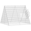 vidaXL Chicken Cage Silver 110 x 100 x 85 cm Galvanised Steel
