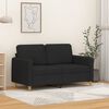 vidaXL 2-Seater Sofa Black 120 cm Fabric
