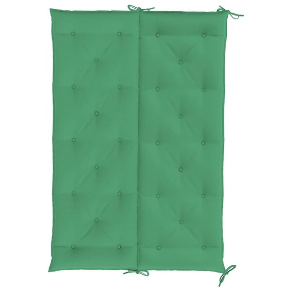 vidaXL Garden Bench Cushion Green 150x(50+50)x7cm Oxford Fabric
