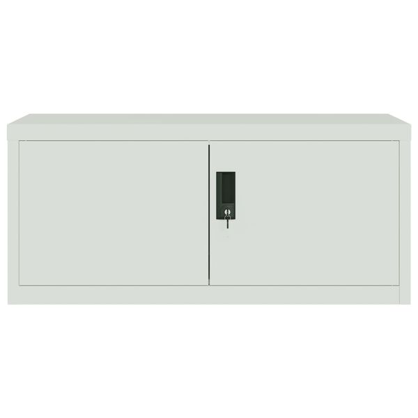 vidaXL File Cabinet Light Grey 90x40x40 cm Steel