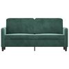 vidaXL 2-Seater Sofa Dark Green 140 cm Velvet