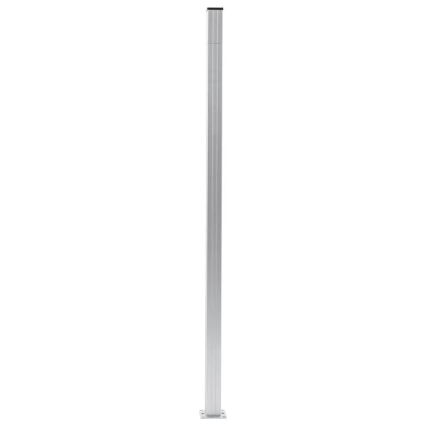 vidaXL Fence Posts 3 pcs Aluminium 185 cm
