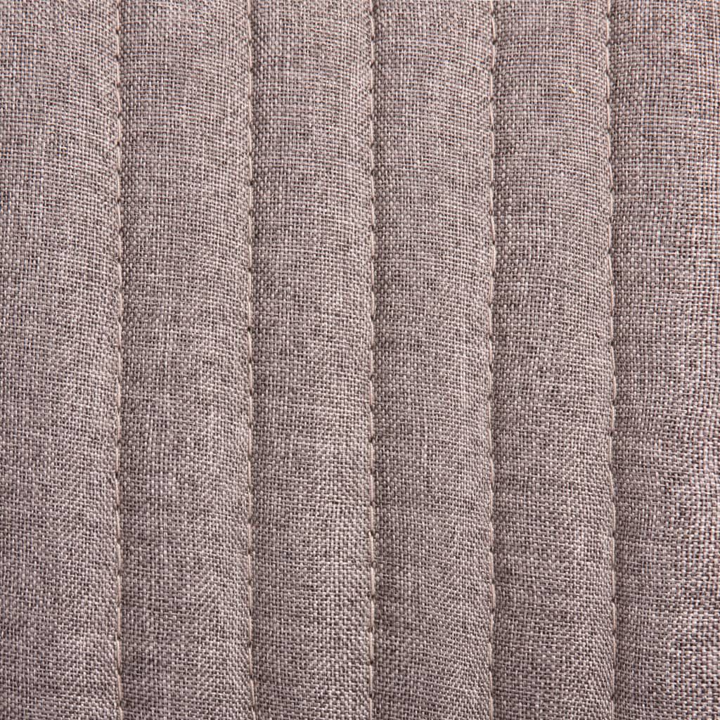 vidaXL Dining Chairs 4 pcs Taupe Fabric
