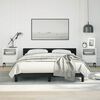 vidaXL Bed Frame without Mattress Black Double Faux Leather