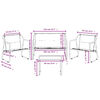 vidaXL 4 Piece Garden Lounge Set with Cushions Anthracite Steel