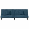 vidaXL Sofa Bed Light Grey Velvet