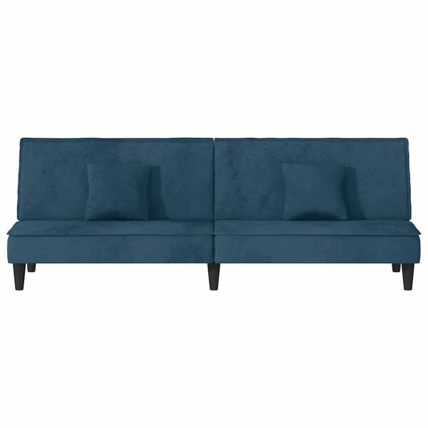 vidaXL Sofa Bed Light Grey Velvet