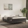 vidaXL Box Spring Bed Frame Dark Grey Double Velvet