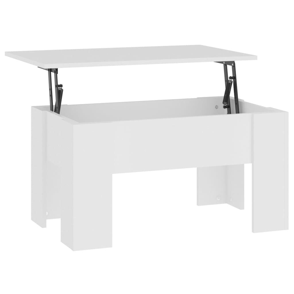 vidaXL Coffee Table White 79x49x41 cm Engineered Wood