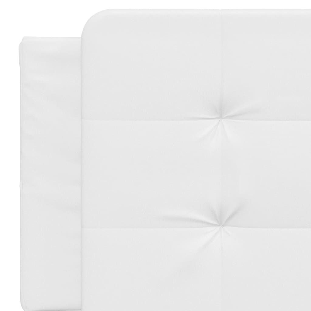 vidaXL Headboard Cushion "Zadar" White 152 cm Queen Faux Leather