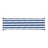 vidaXL Garden Bench Cushion Blue&White Stripe 200x50x7 cm Fabric