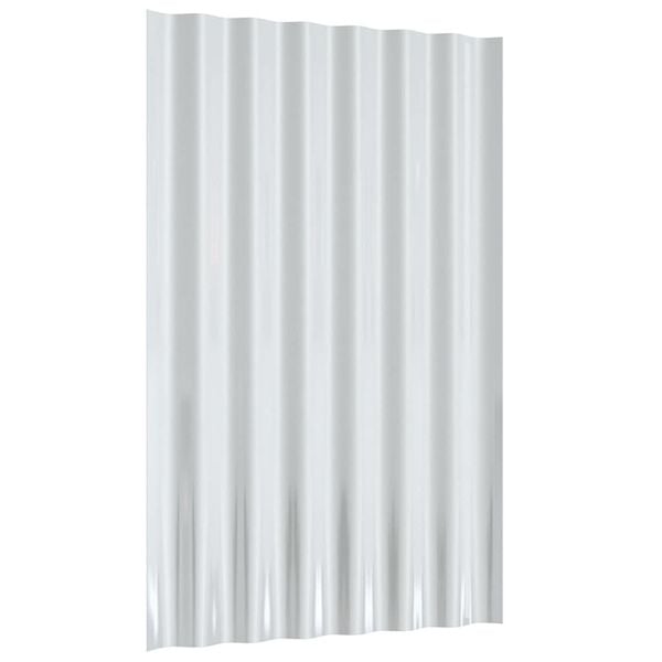 vidaXL Roof Panels 12 pcs Galvanised Steel Anthracite 60x36 cm