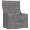 vidaXL Garden Storage Box Grey 150x100x100 cm Poly Rattan