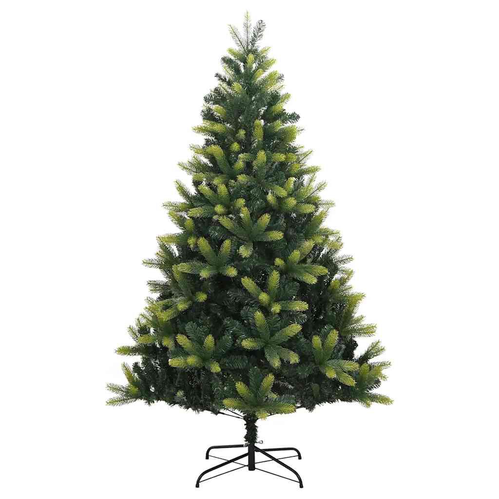 vidaXL Artificial Hinged Christmas Tree 150 LEDs & Ball Set 150 cm