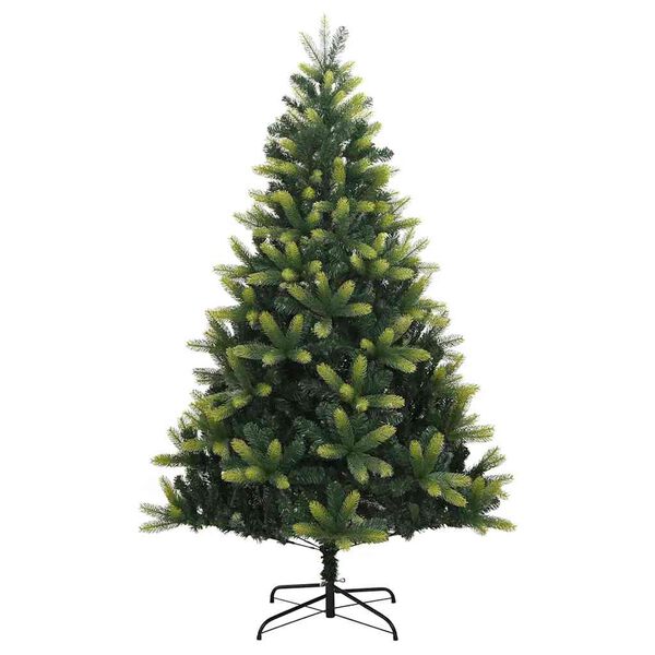 vidaXL Artificial Hinged Christmas Tree 150 LEDs & Ball Set 150 cm