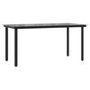 vidaXL 5 Piece Garden Dining Set Black