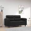 vidaXL 2-Seater Sofa Black 120 cm Faux Leather