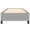 vidaXL Bed Frame without Mattress Light Grey 100x190 cm Twin Fabric