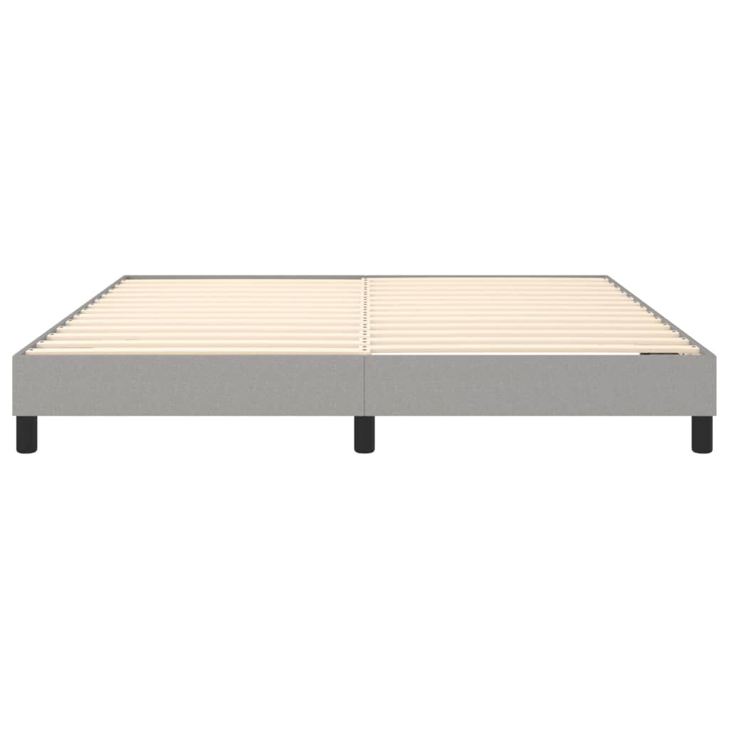 vidaXL Bed Frame without Mattress Light Grey California King Fabric (US Only)