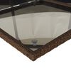 vidaXL 15 Piece Garden Dining Set with Cushions Brown Poly Rattan