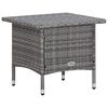 vidaXL 3 Piece Garden Lounge Set with Cushions Poly Rattan Grey