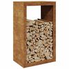 vidaXL Firewood Rack 60x40x100 cm Weathering Steel