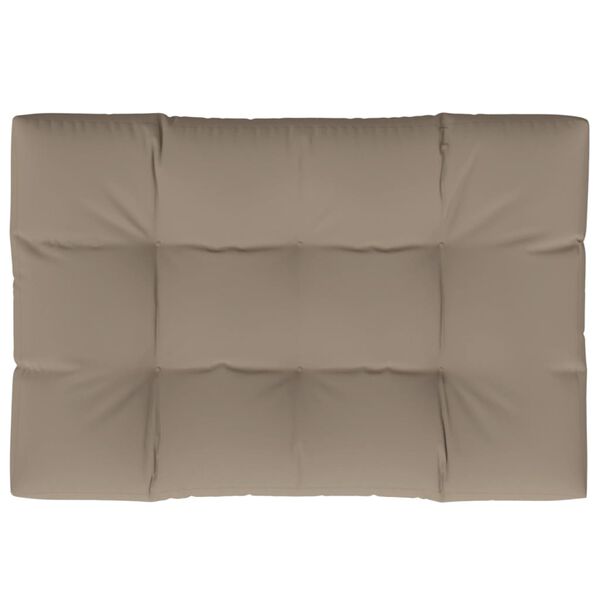 vidaXL Pallet Cushion Taupe 120x80x12 cm Fabric