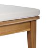 vidaXL Garden Bench 2 pcs Brown Solid Teak wood