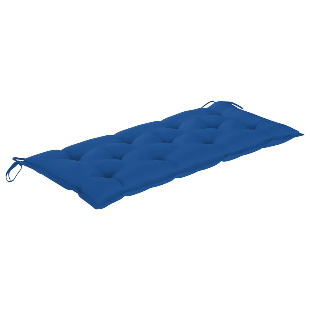 vidaXL Garden Bench with Cushion 120 cm Bamboo