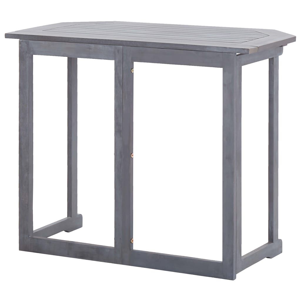 vidaXL Folding Balcony Table 90x50x74 cm Solid Acacia Wood