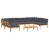vidaXL 6 Piece Garden Pallet Sofa Set with Cushions Solid Wood Acacia