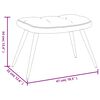 vidaXL Relaxing Chair with a Stool Black Velvet