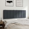 vidaXL Headboard Cushion "Hanko" Dark Grey 137 cm Double Velvet