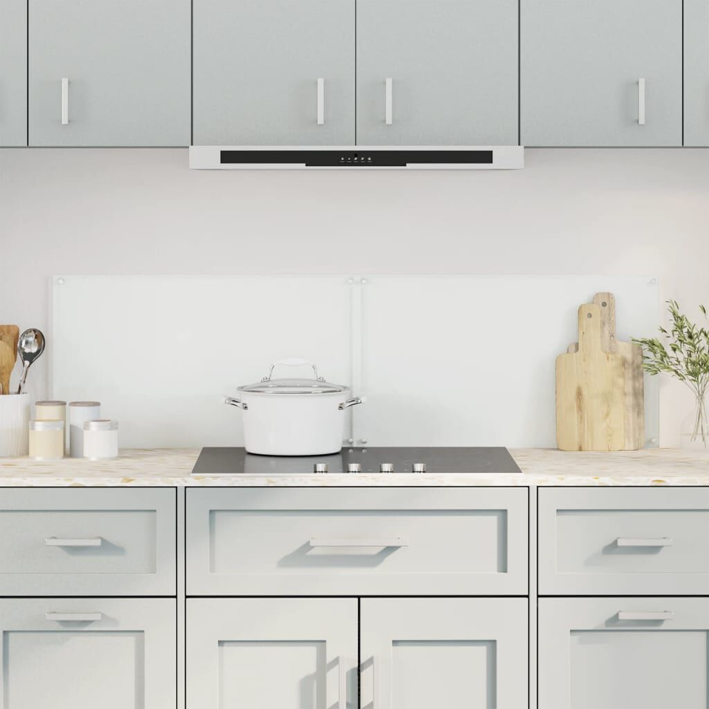 vidaXL Kitchen Backsplashes 2 pcs Transparent 70x40 cm Tempered Glass