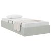 vidaXL Storage Bed with Mattress Light Grey 100 x 190 cm Velvet
